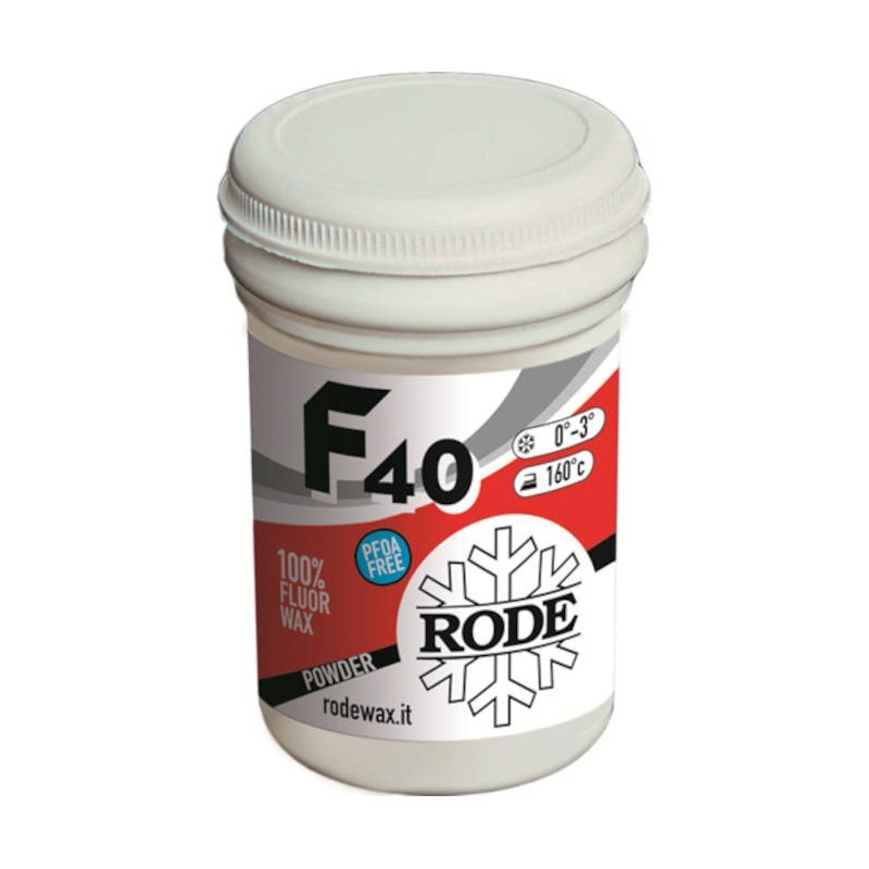 Fluorpulver Rode F40 0°...-3°C (32°...26°F), 30 g